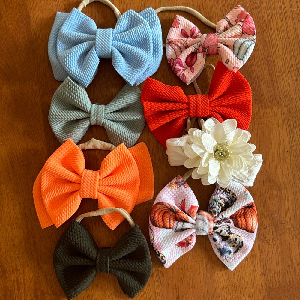 FALL SEASON BUNDLE 🍁🍃🍂 baby headwrap - bows 🎀